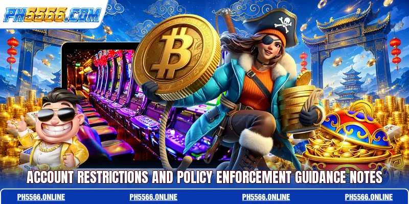 Account restrictions and policy enforcement guidance notes