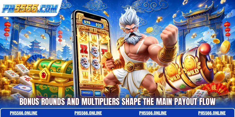 Bonus rounds and multipliers shape the main payout flow