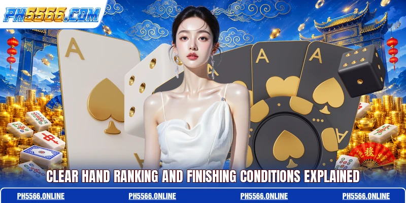 Clear hand ranking and finishing conditions explained