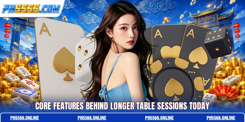 Core features behind longer table sessions today