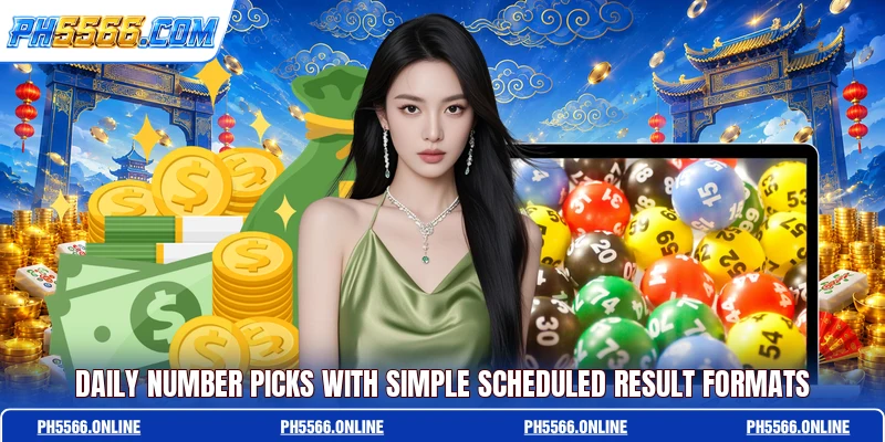 Daily number picks with simple scheduled result formats