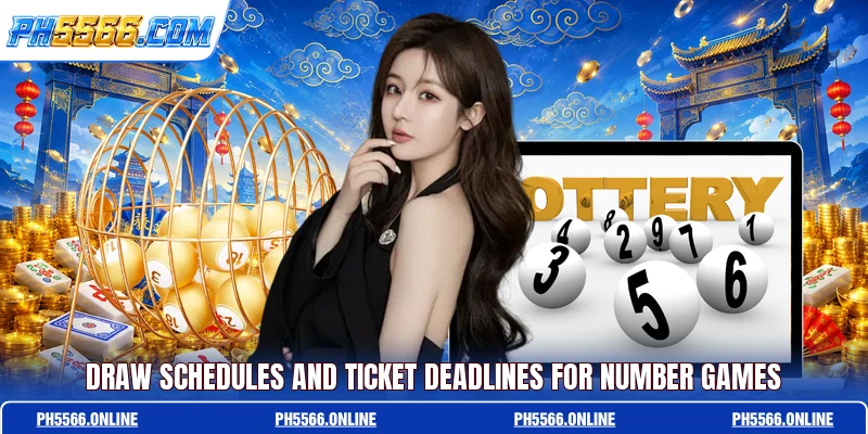 Draw schedules and ticket deadlines for number games