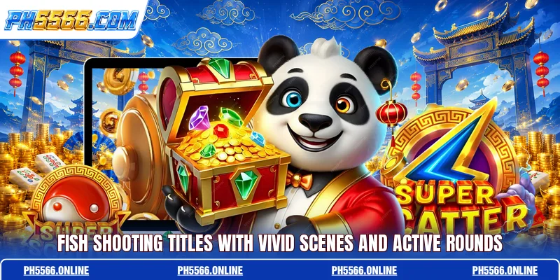 Fish shooting titles with vivid scenes and active rounds