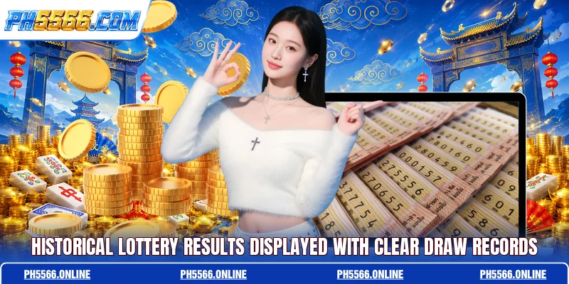 Historical lottery results displayed with clear draw records