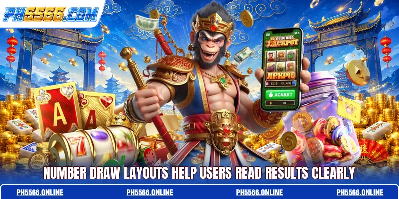 Number draw layouts help users read results clearly