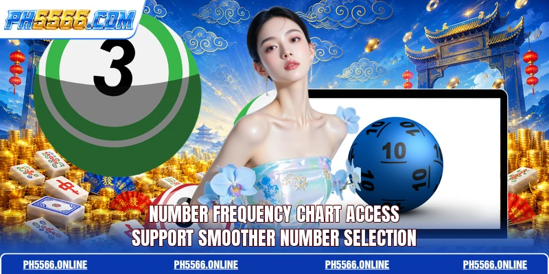 Number frequency chart access support smoother number selection