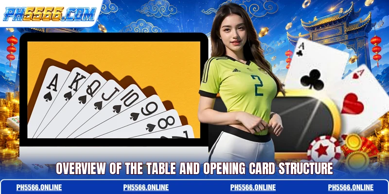 Overview of the table and opening card structure