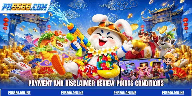 Payment and disclaimer review points conditions