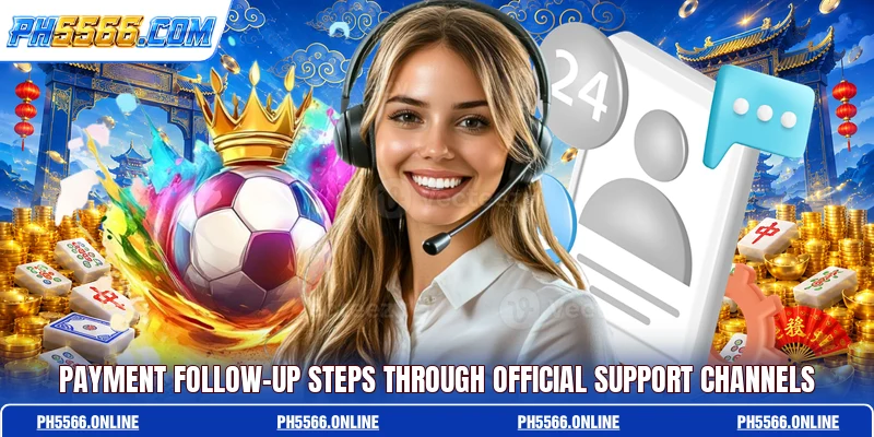Payment follow-up steps through official support channels