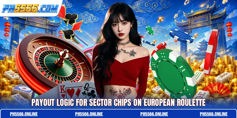 Payout logic for sector chips on European roulette