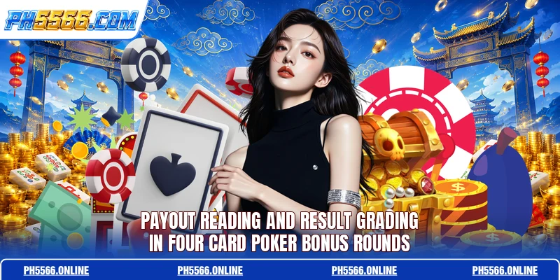 Payout reading and result grading in Four Card Poker Bonus rounds