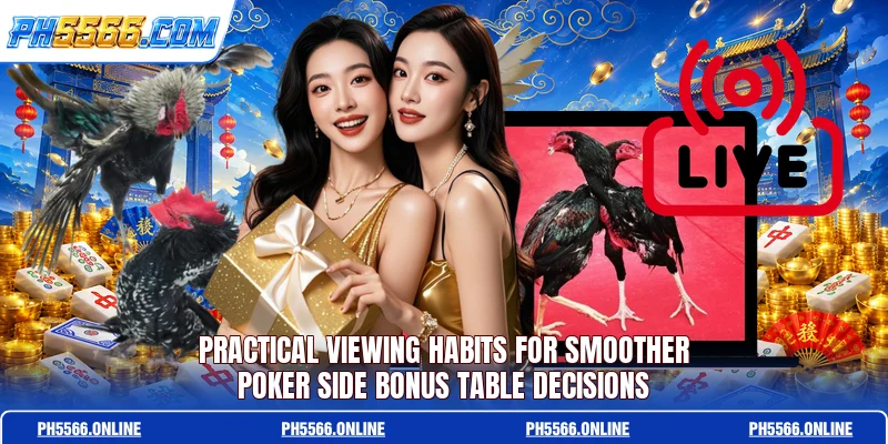 Practical viewing habits for smoother Poker Side Bonus table decisions