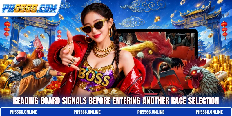 Reading board signals before entering another race selection