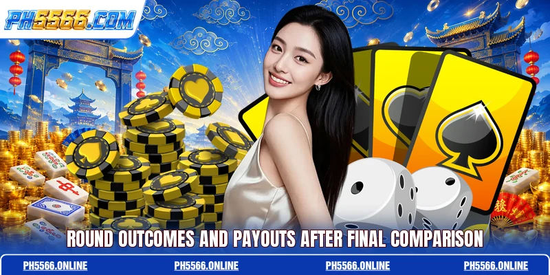 Round outcomes and payouts after final comparison