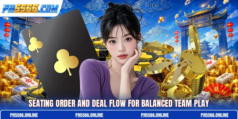 Seating order and deal flow for balanced team play