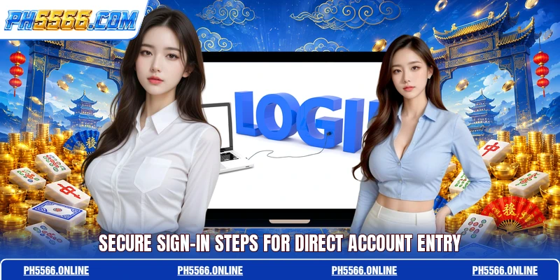 Secure sign-in steps for direct account entry
