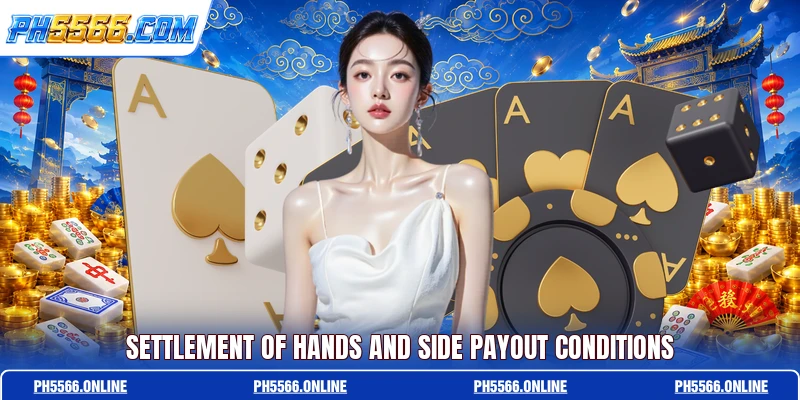 Settlement of hands and side payout conditions