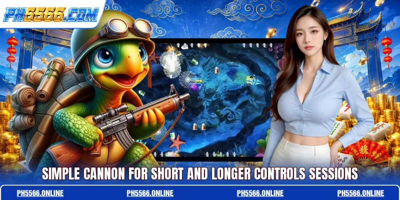 Simple cannon for short and longer controls sessions