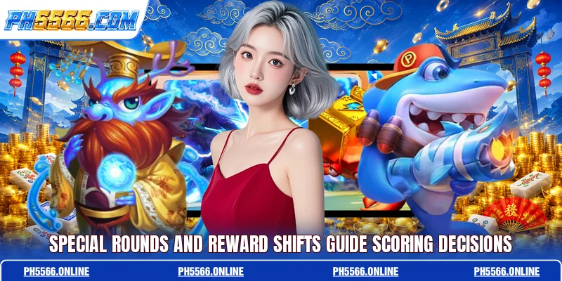 Special rounds and reward shifts guide scoring decisions