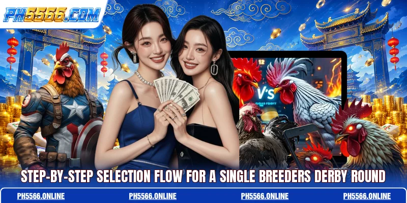 Step-by-step selection flow for a single Breeders Derby round