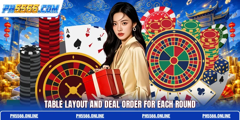 Table layout and deal order for each round