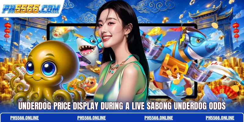 Underdog price display during a live Sabong Underdog Odds